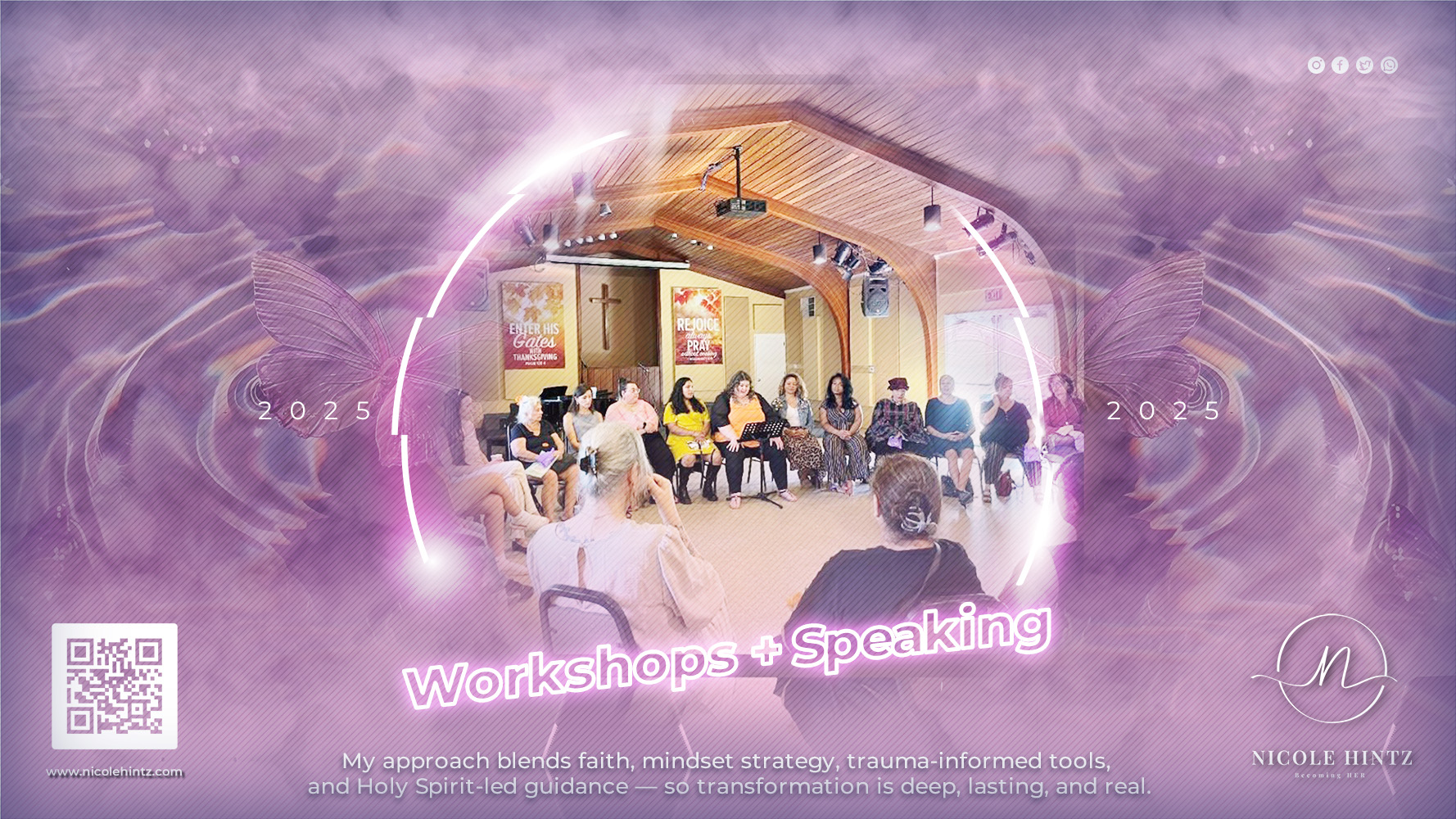 Workshop and Speaking graphic